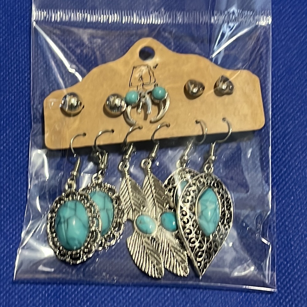 6 pair of earrings set